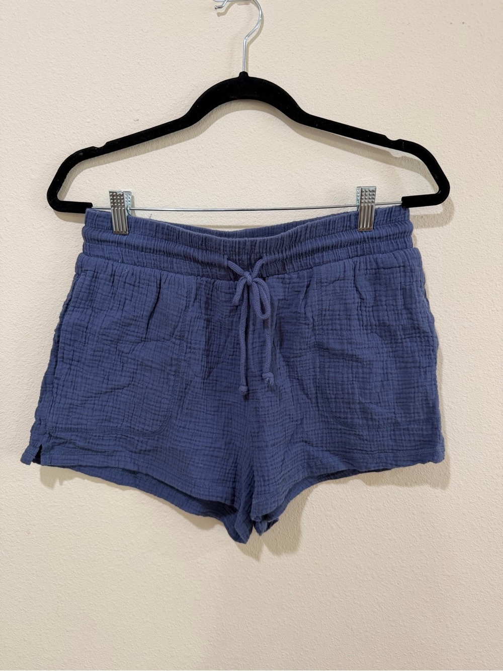 Z Supply Indigo Gauze Drawstring Lounge Shorts